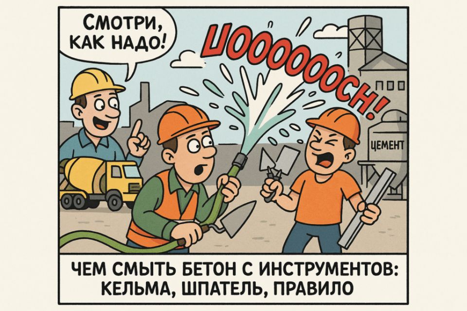 Как отмыть цемент с кельмы, шпателя и правила: спокойное решение для бытовой и заводской практики