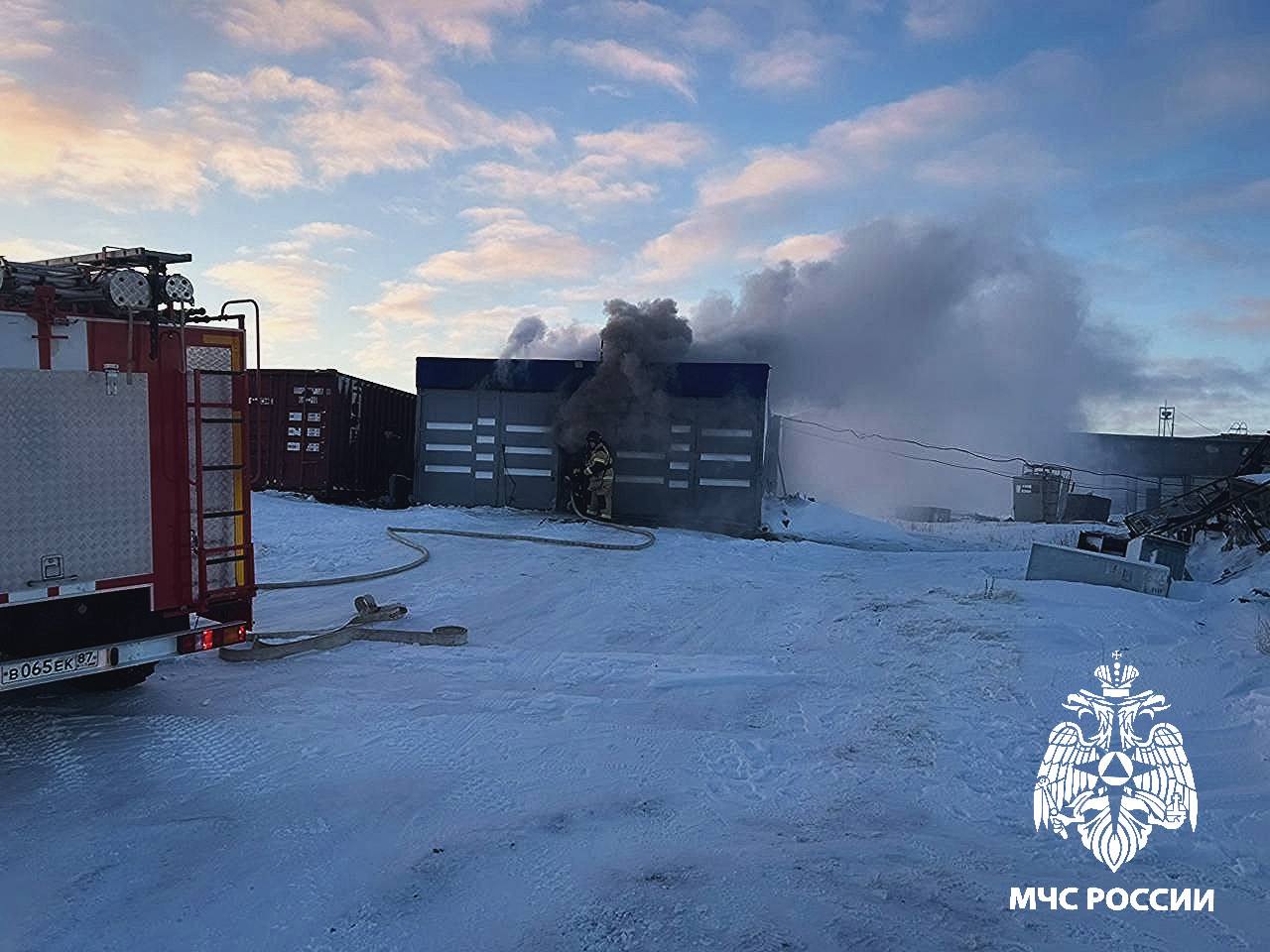 О ликвидации пожара в поселке Угольные Копи