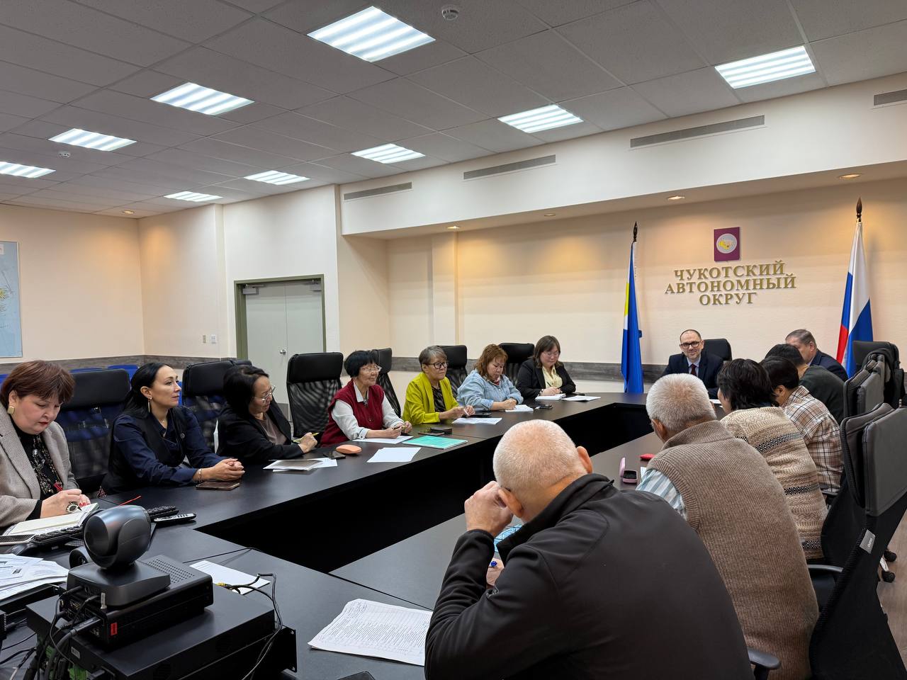 В Департаменте промышленной политики Чукотского автономного округа под председательством Заместителя Губернатора, начальника Департамента Ярослава Мамонова состоялась рабочая встреча с делегатами 25-й региональной... В Департаменте промышленной политики Чукотского автономного округа под председательством Заместителя Губернатора, начальника Департамента Ярослава Мамонова состоялась рабочая встреча с делегатами 25-й региональной...