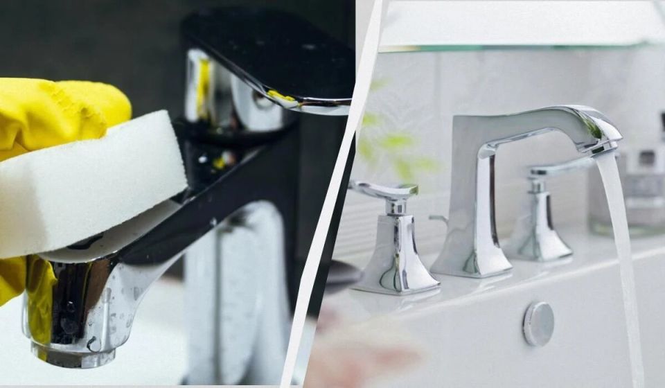 Как быстро избавиться от известкового налета на кранах: простое и недорогое решение
