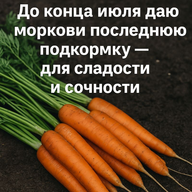 Как обеспечить моркови сладость и сочность: секреты последней подкормки