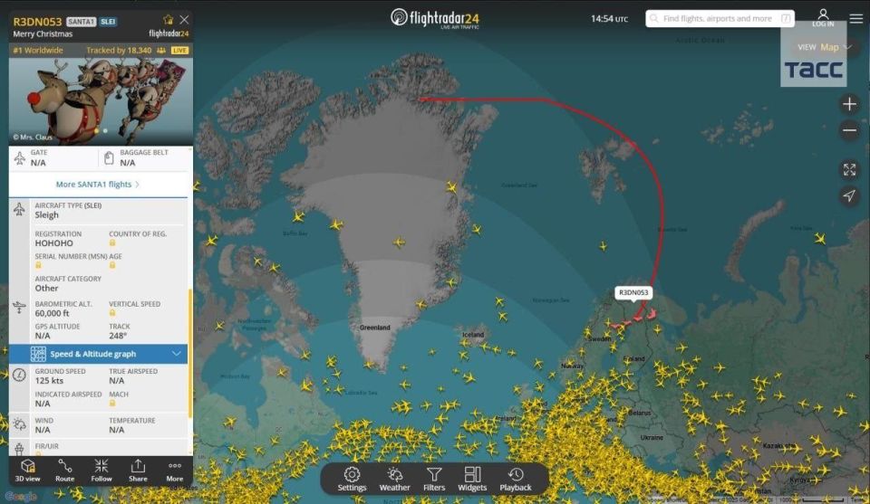 Санта-Клаус посетил Россию