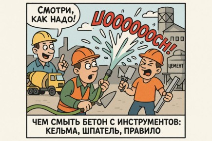 Как отмыть цемент с кельмы, шпателя и правила: спокойное решение для бытовой и заводской практики