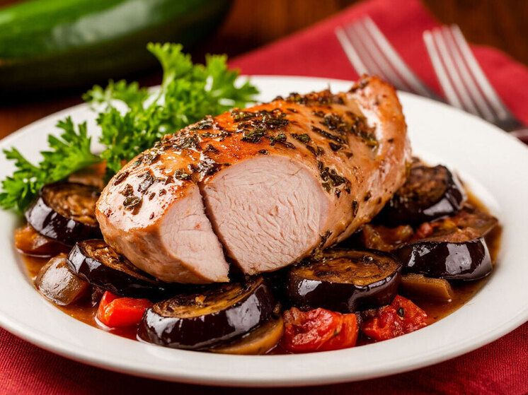 Нежное блюдо из индейки и баклажанов: просто и вкусно
