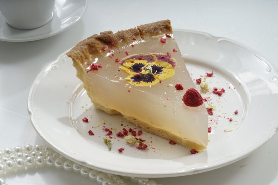 Лимонный тарт с хрустящим желе