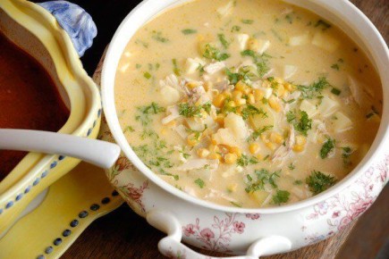 Молочный суп чупе по-аргентински