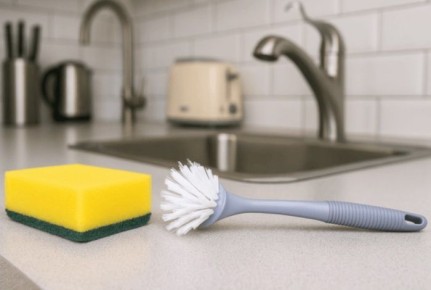 Губка или щётка: что выбрать для чистоты на кухне?