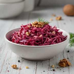 Свекольный салат с чесноком и орехами: яркое и полезное угощение для любого стола
