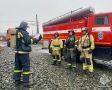 Профессиональная подготовка в Билибино: тренировка по тушению условного пожара
