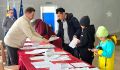 В День многодетной семьи свой голос пришли отдать члены семьи Удод — папа, сын и дочь
