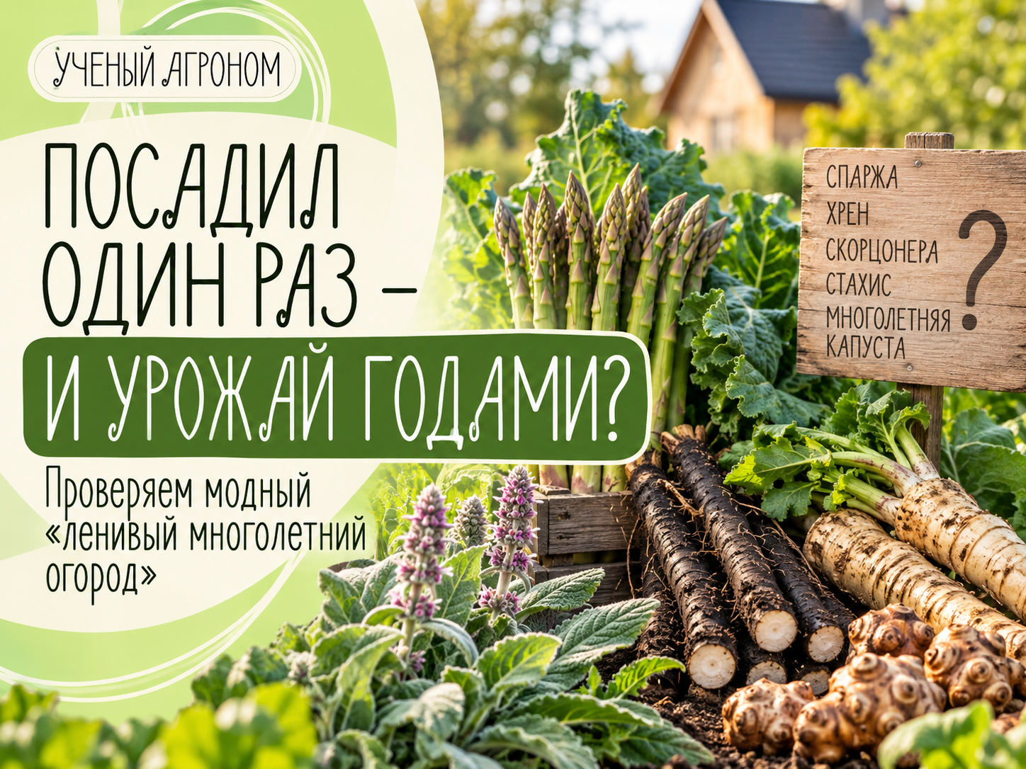 Многолетний огород без хлопот? Какие овощи и правда можно посадить надолго