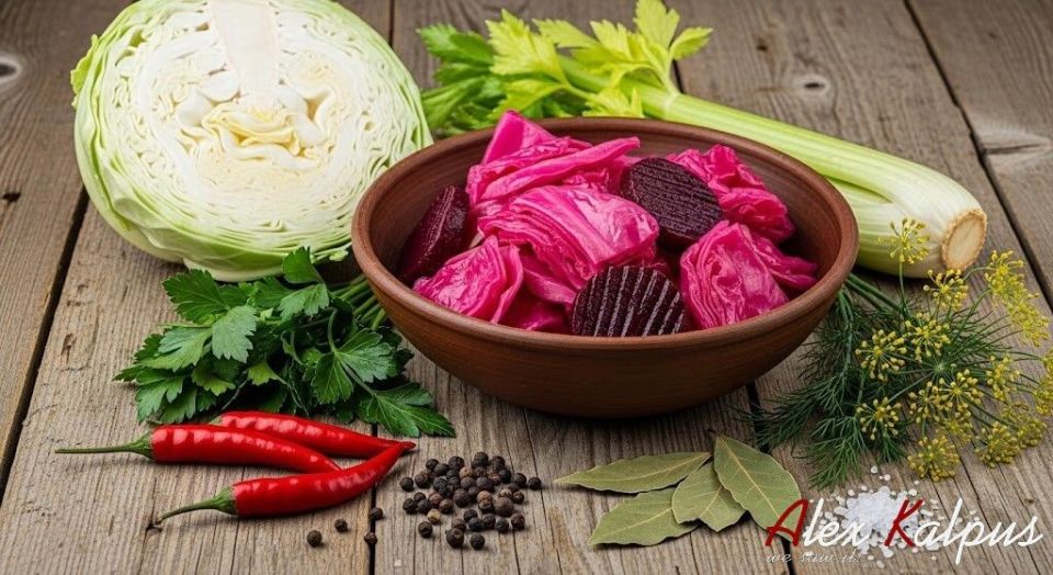 Квашеная капуста со свеклой: грузинская классика на вашем столе