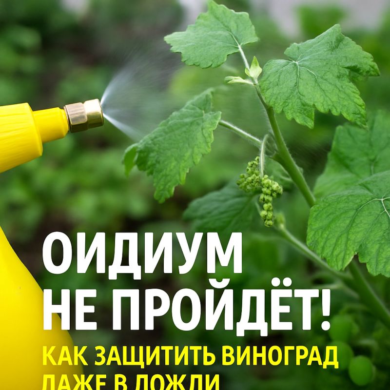 Как защитить виноград от оидиума в дождливую погоду