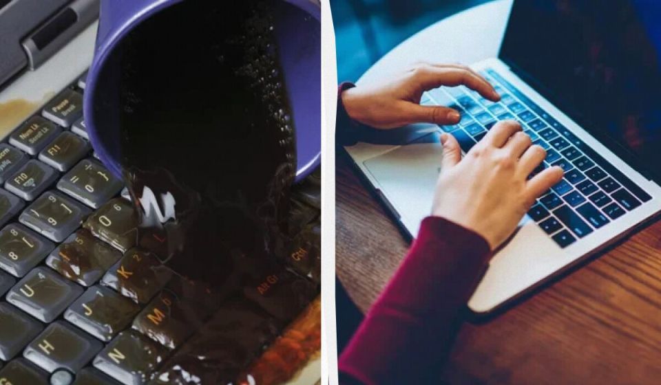 Что делать, если ваш ноутбук стал жертвой пролитого напитка