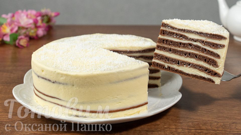 Как удивить видом и вкусом: банановый торт без выпечки на сковороде